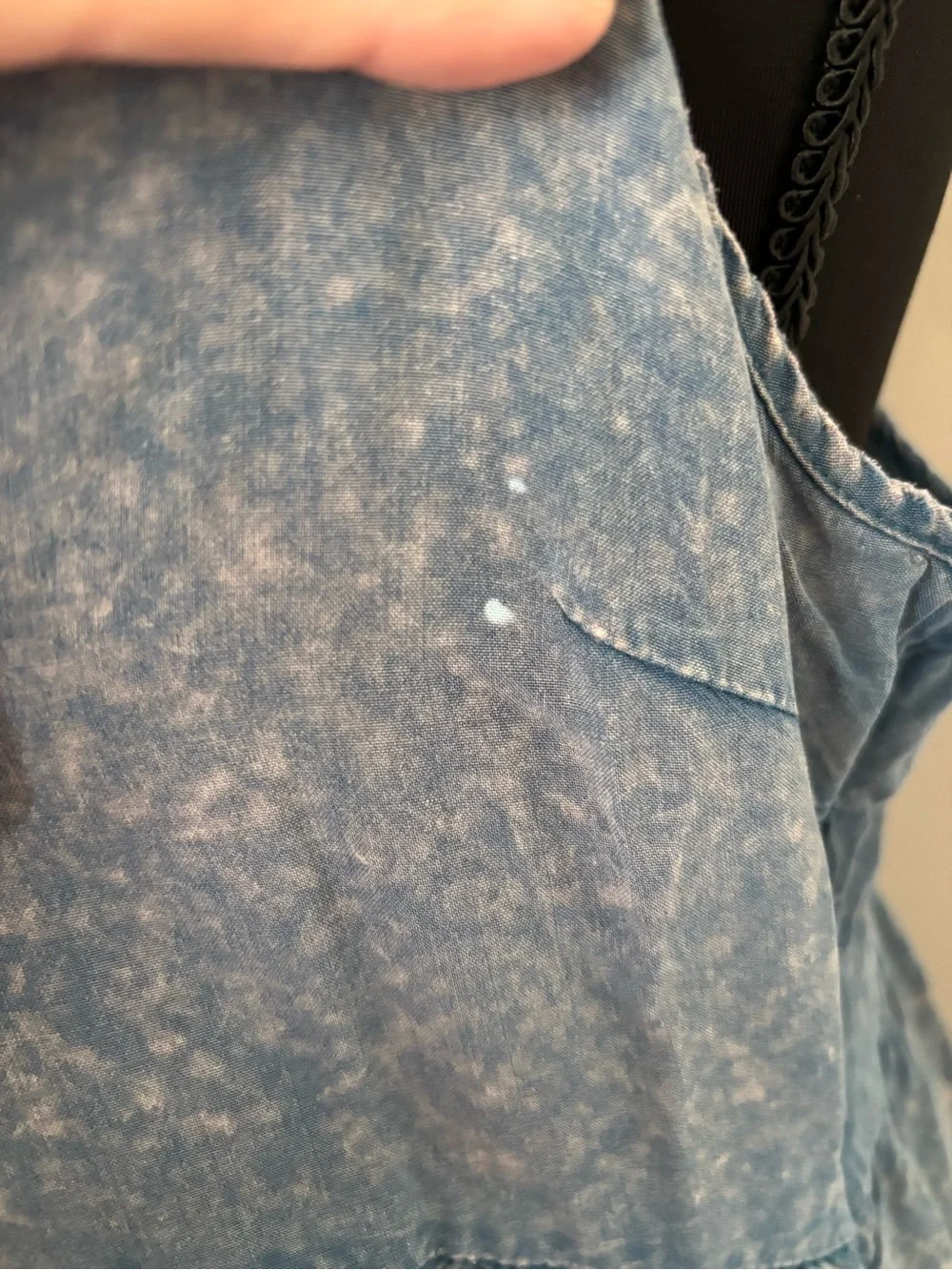 Altar'd State Dusty Blue Speckled Mini Dress - Picture 4 of 6